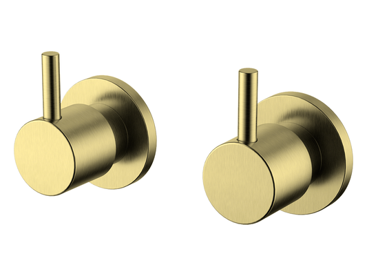 Maple Pin Lever 1/4 Turn Wall Top Assemblies Brushed Gold