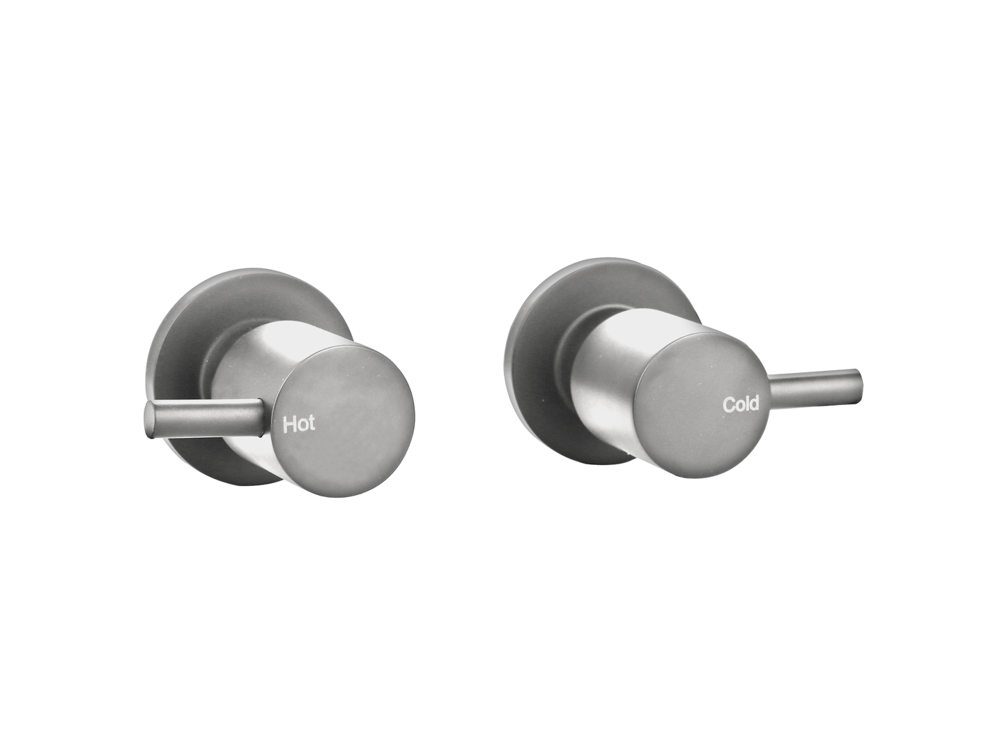 Maple Pin Lever 1/4 Turn Wall Top Assemblies Brushed Nickel