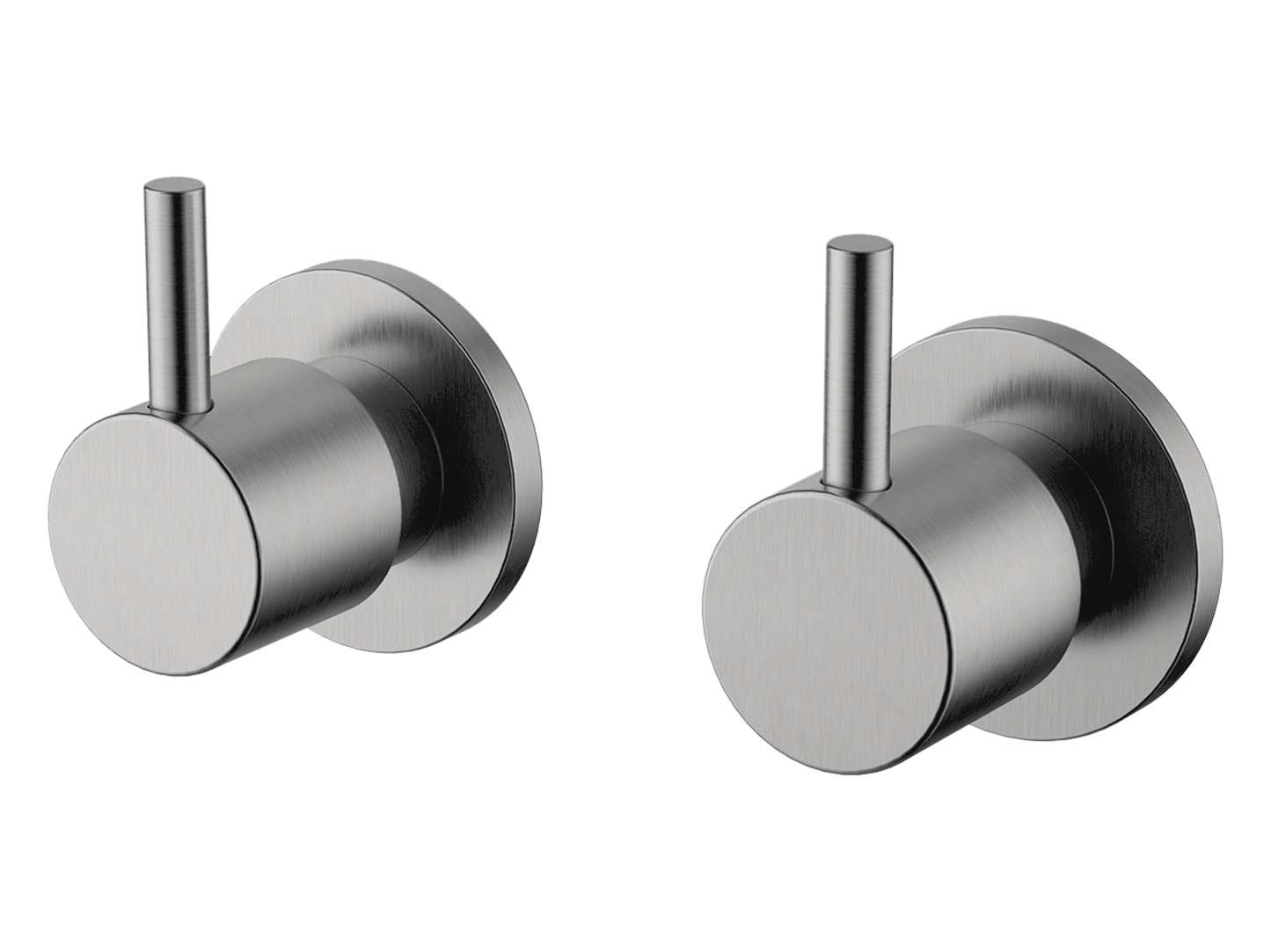 Maple Pin Lever 1/4 Turn Wall Top Assemblies Brushed Nickel