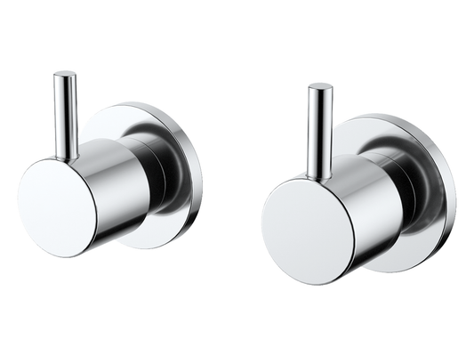 Maple Pin Lever 1/4 Turn Wall Top Assemblies Chrome
