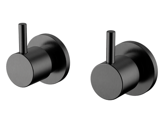 Maple Pin Lever 1/4 Turn Wall Top Assemblies Gun Metal