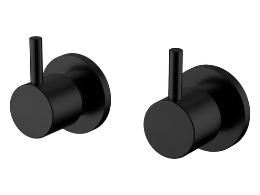 Maple Pin Lever 1/4 Turn Wall Top Assemblies Matte Black