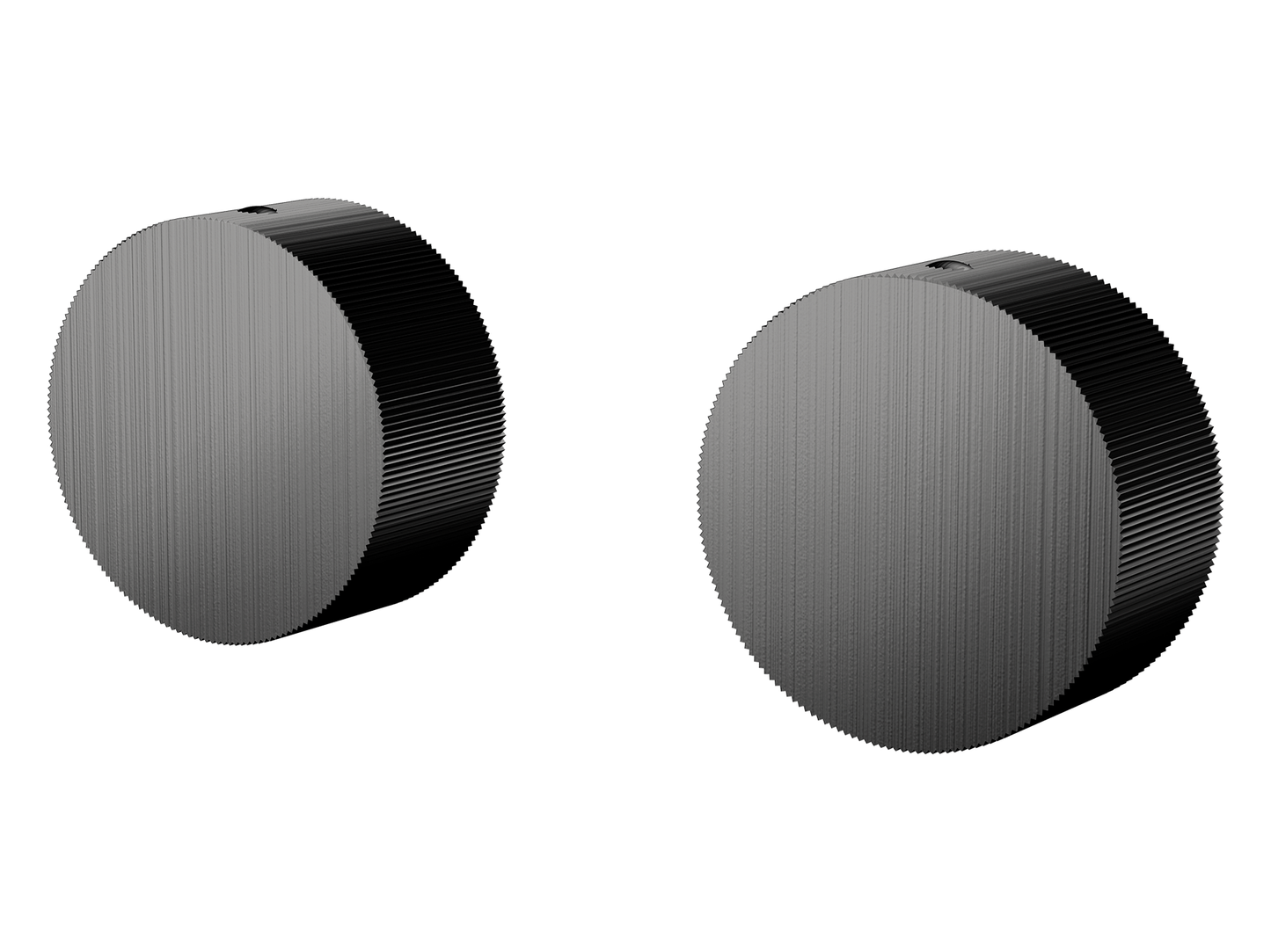 Maple Round 1/4 Turn Wall Top Assemblies Gun Metal
