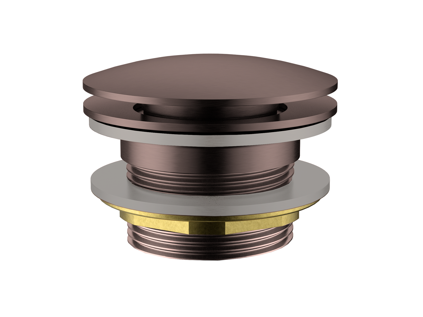 40mm Bath Pop-Up No Overflow Mushroom Waste Antique Copper