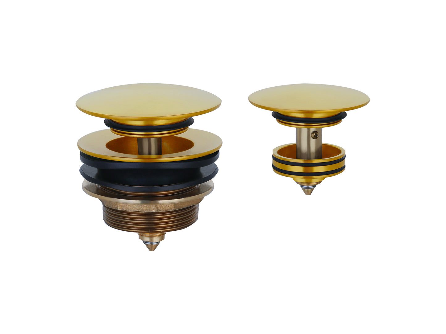 40mm Bath Pop-Up No Overflow Mushroom Waste Brushed Gold