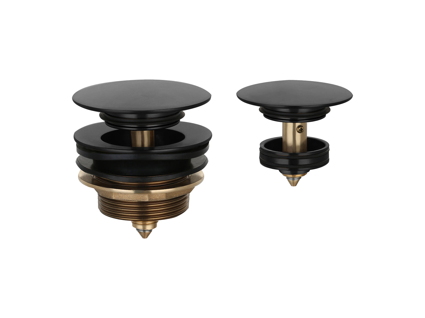 40mm Bath Pop-Up No Overflow Mushroom Waste Matte Black