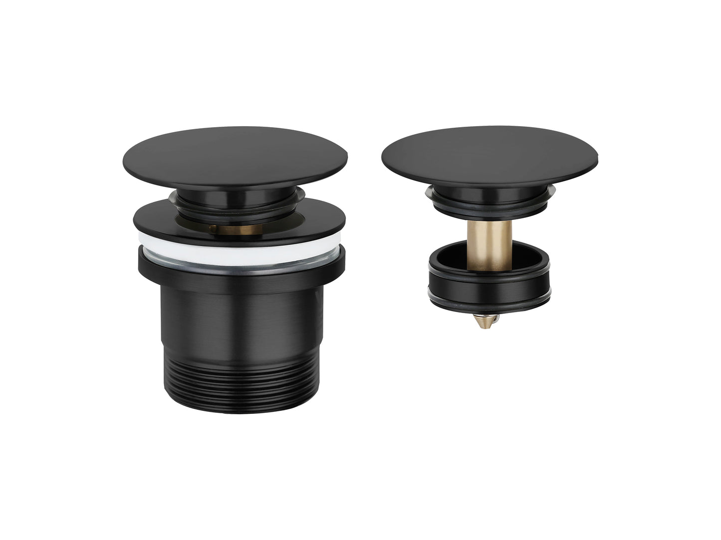 32/40mm Universal Pop-Up Mushroom Waste Matte Black
