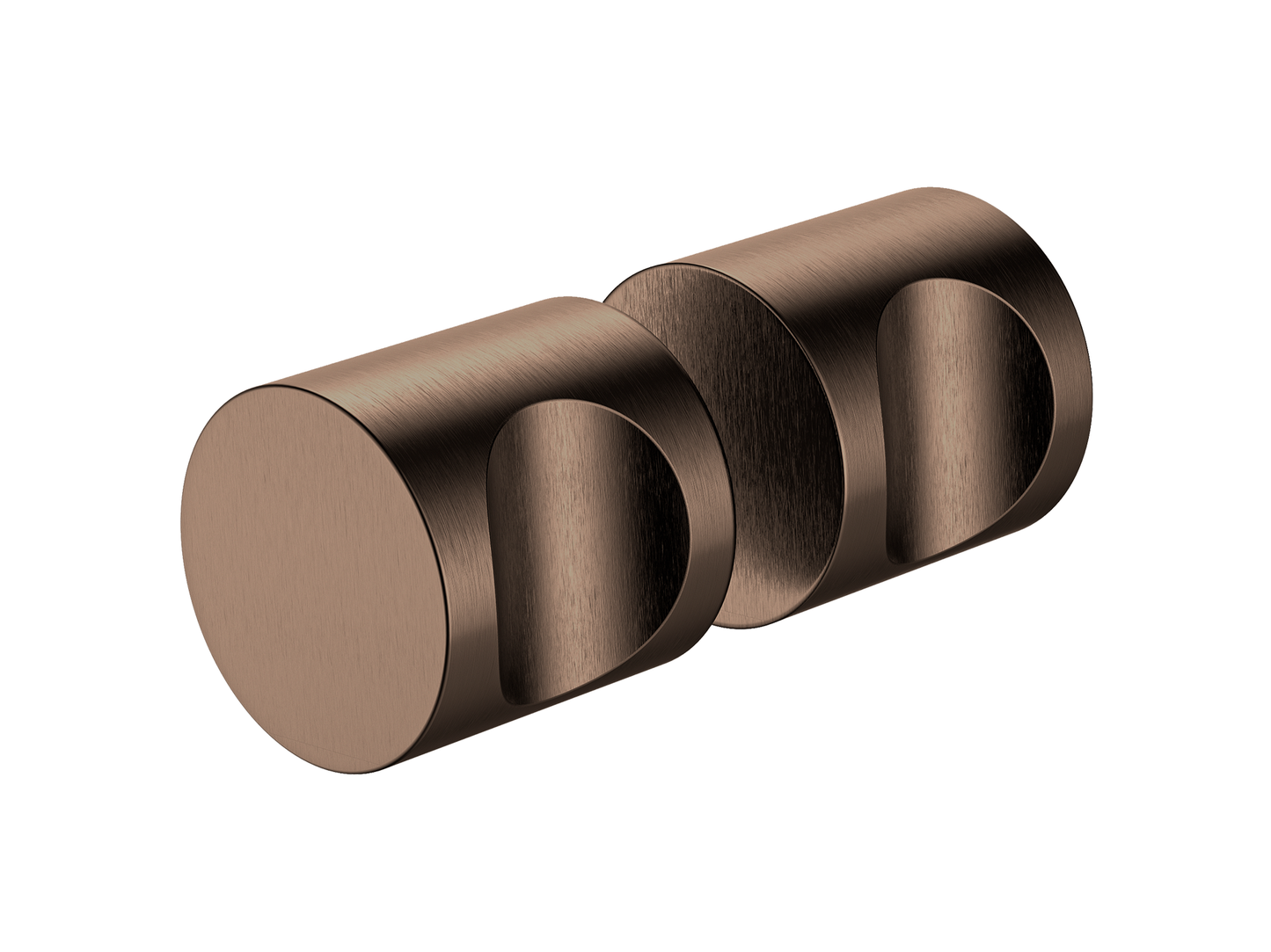 Shower Screen Knob Handle Brushed Copper