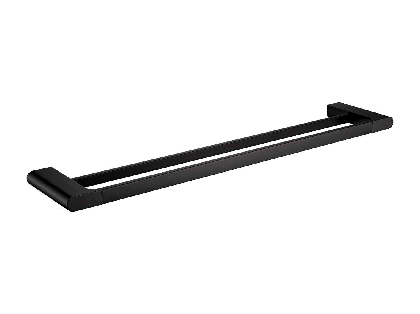 Sequoia 800mm Double Towel Rail Matte Black