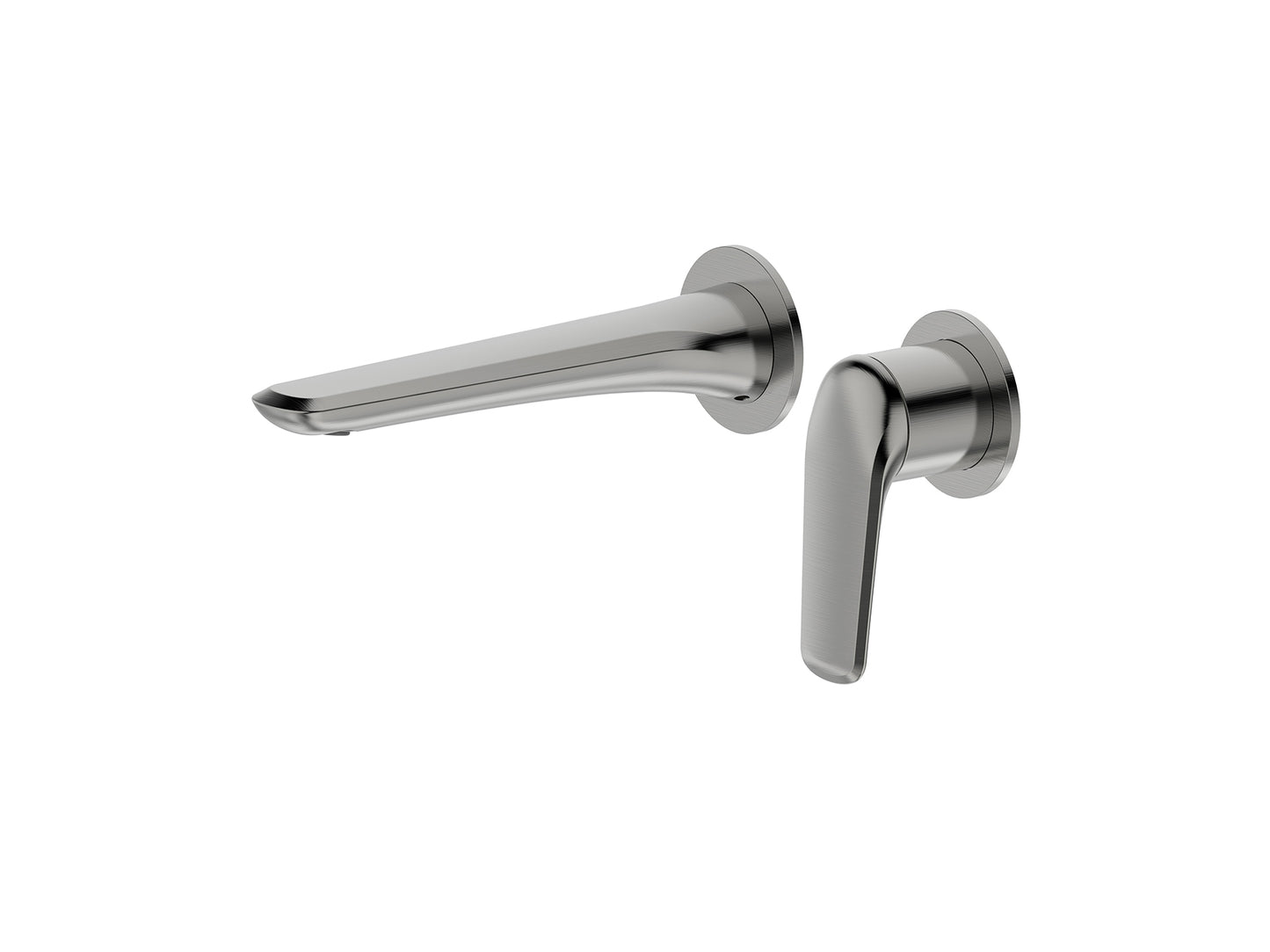 Sequoia Wall Basin/Bath Mixer Brushed Nickel Separate Plates