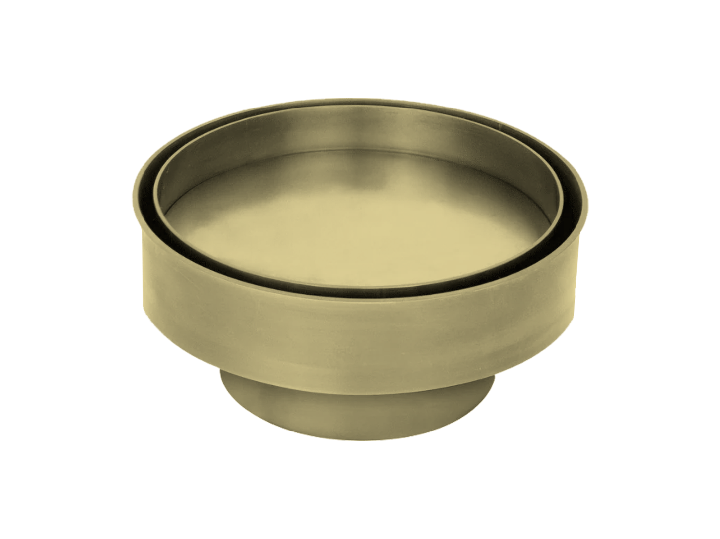 Allium Ø113mm Round Stainless Steel Tile Insert Brushed Gold