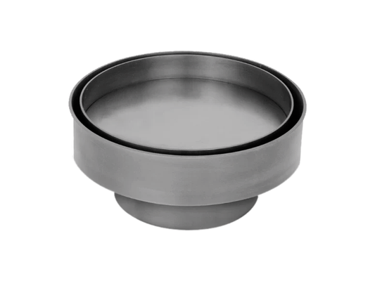 Allium Ø113mm Round Stainless Steel Tile Insert Brushed Nickel