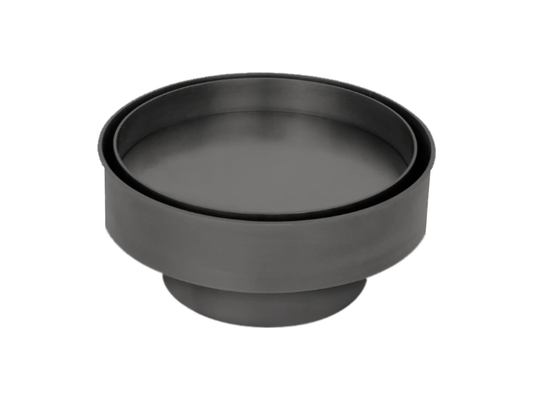 Allium Ø113mm Round Stainless Steel Tile Insert Gun Metal