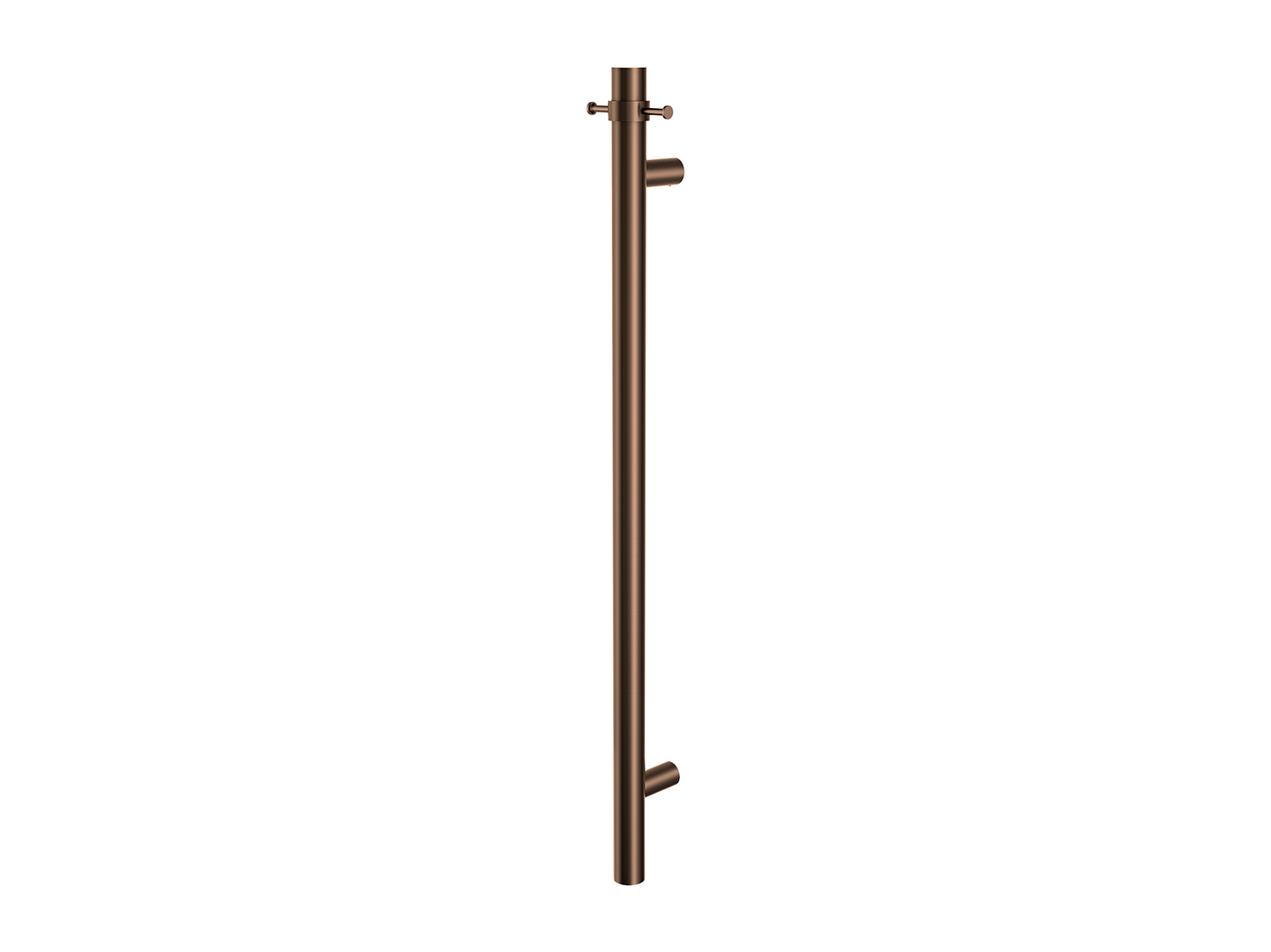 Vertical Heated Towel Rail Brushed Copper