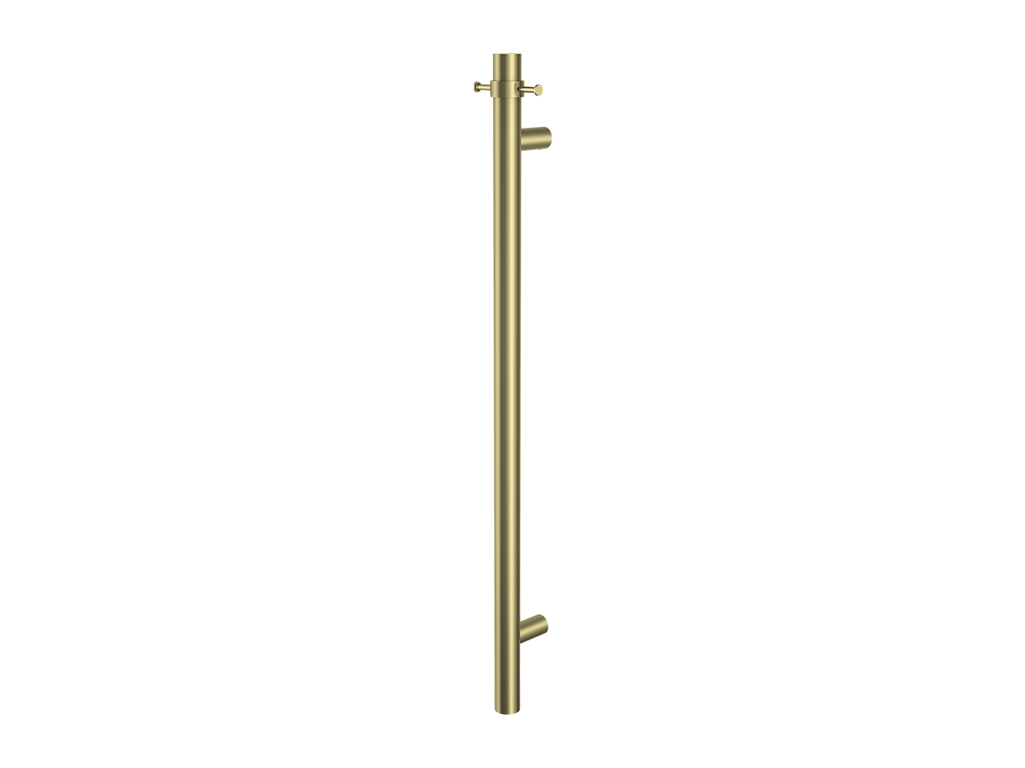 Vertical Heated Towel Rail Brushed Gold