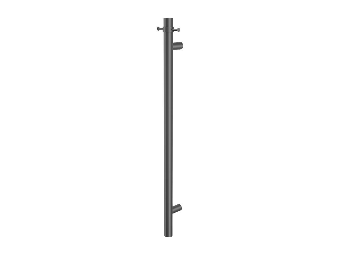 950mm Vertical Heated Towel Rail Gun Metal