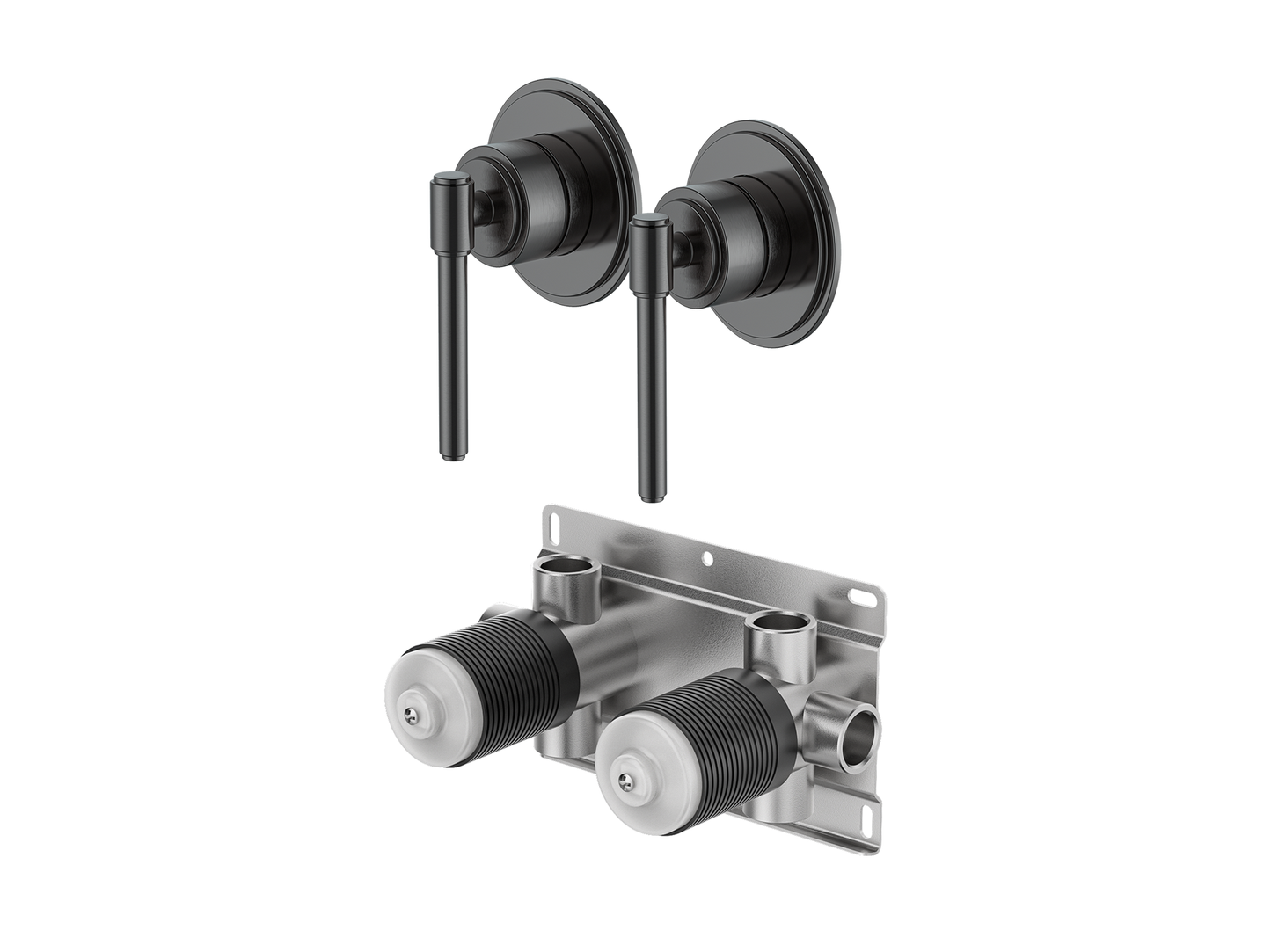 Wollemi Twin Shower/Bath Mixer Separate Plates