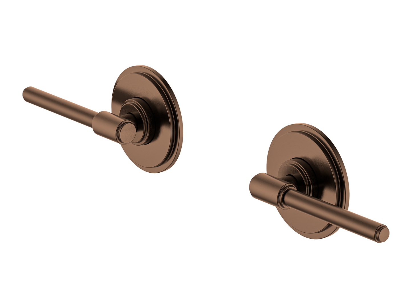 Wollemi Lever 1/4 Turn Wall Top Assemblies Brushed Copper