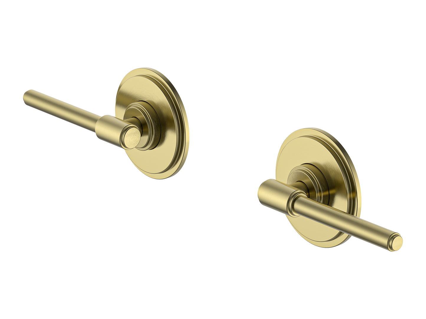 Wollemi Lever 1/4 Turn Wall Top Assemblies Brushed Gold