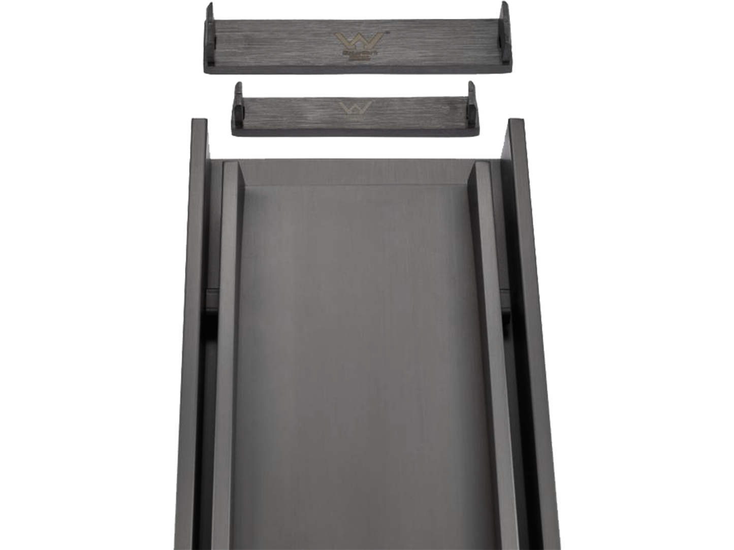 Custom SS316 Tile Insert Linear Floor Grate Gun Metal VII
