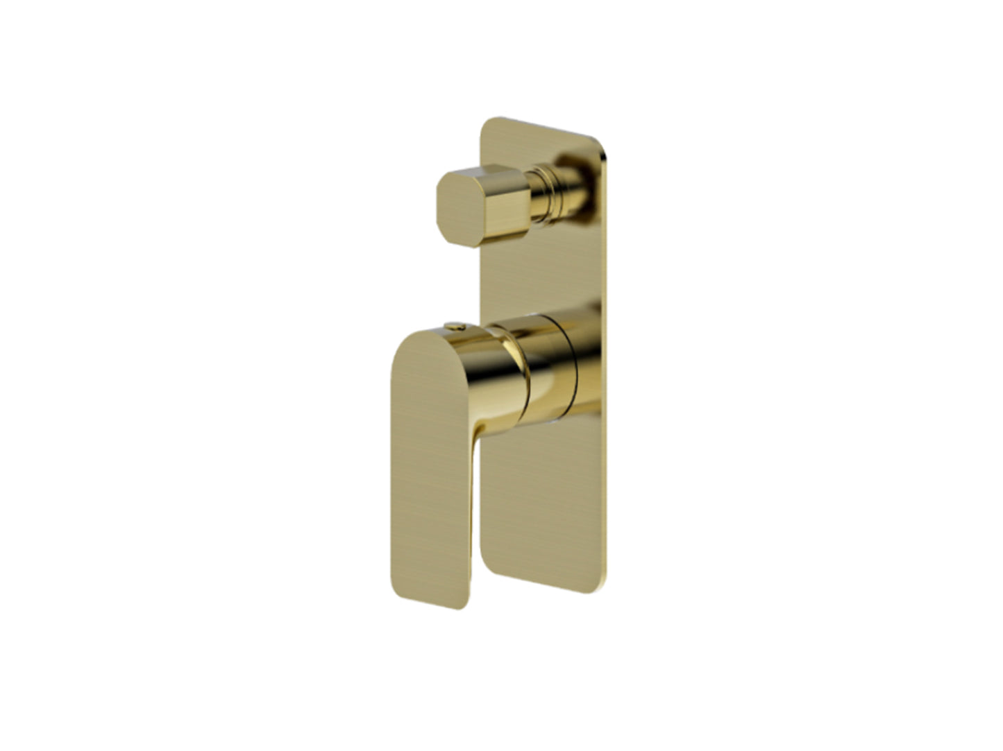 Ash Wall Diverter Shower / Bath Mixer Brushed Gold