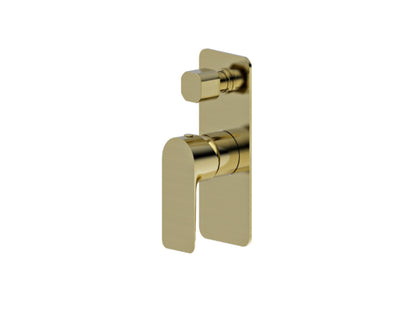 Ash Wall Diverter Shower / Bath Mixer Brushed Gold