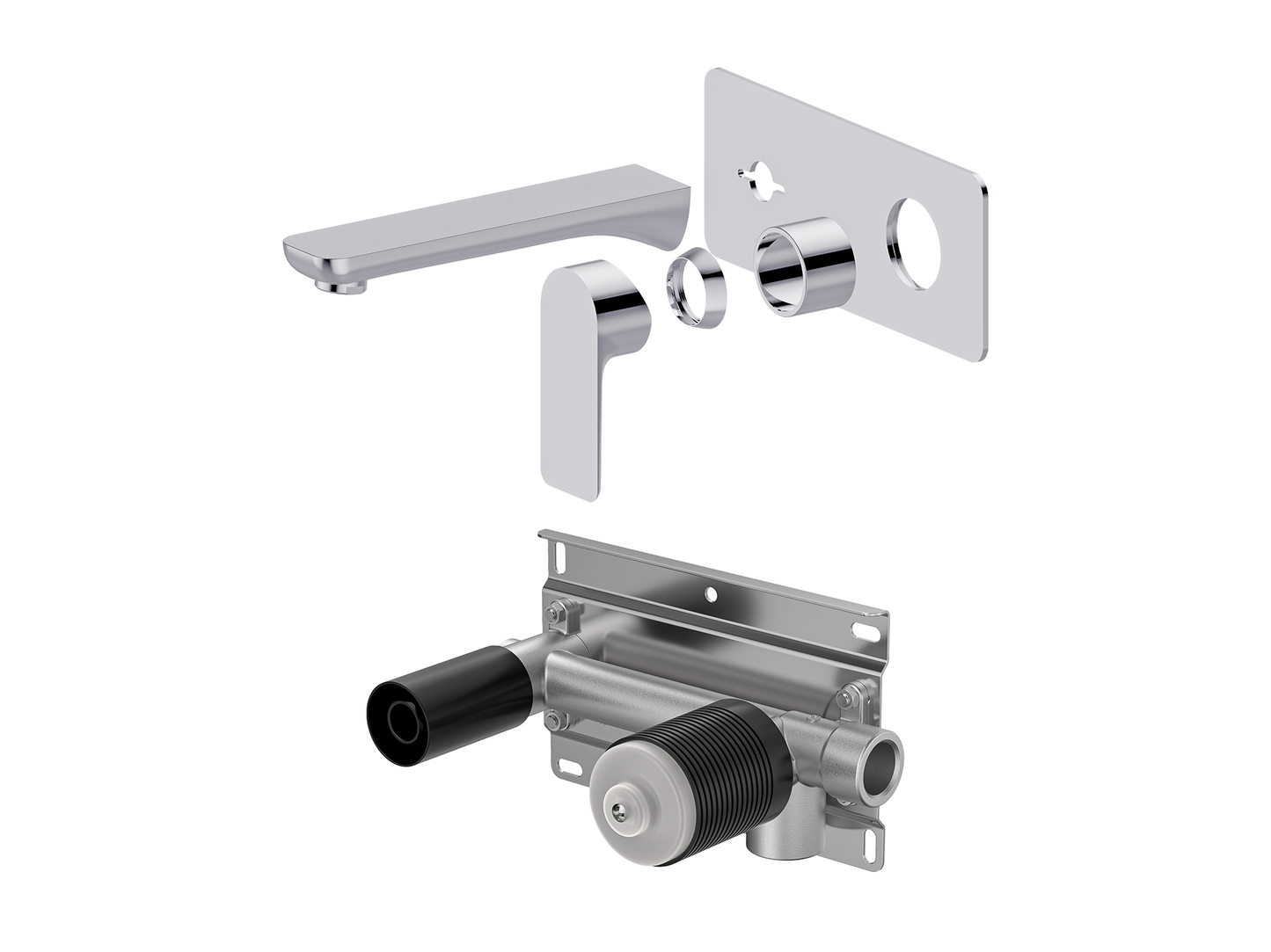 Ash Wall Basin/Bath Mixer