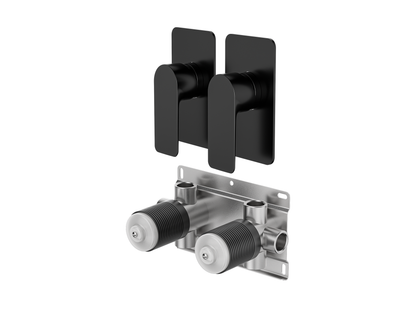 Ash Twin Shower/Bath Mixer Separate Plates