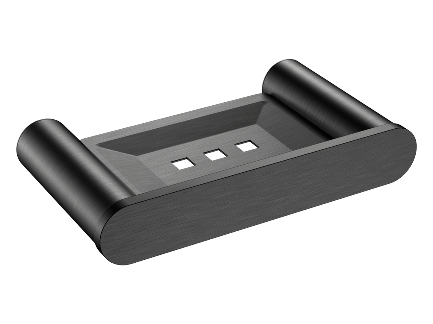 Azalea Soap Dish Gun Metal