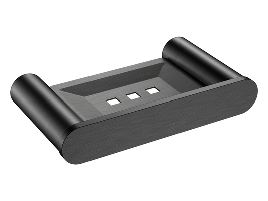 Azalea Soap Dish Gun Metal