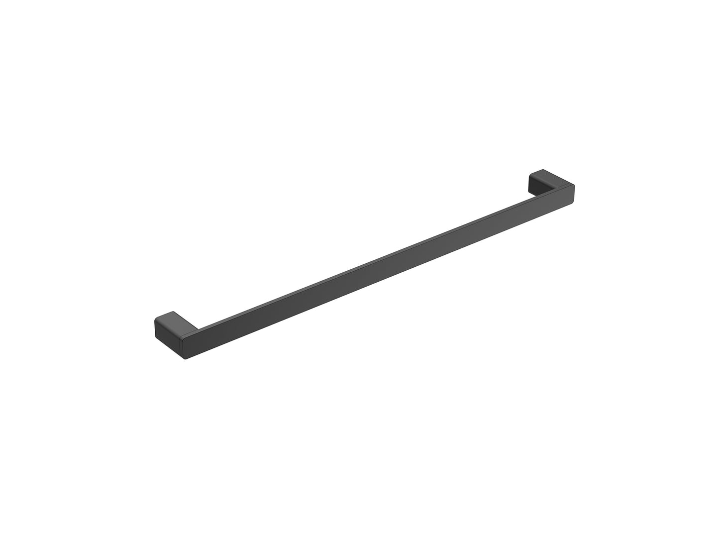 Aspen 600mm Single Towel Rail Matte Black