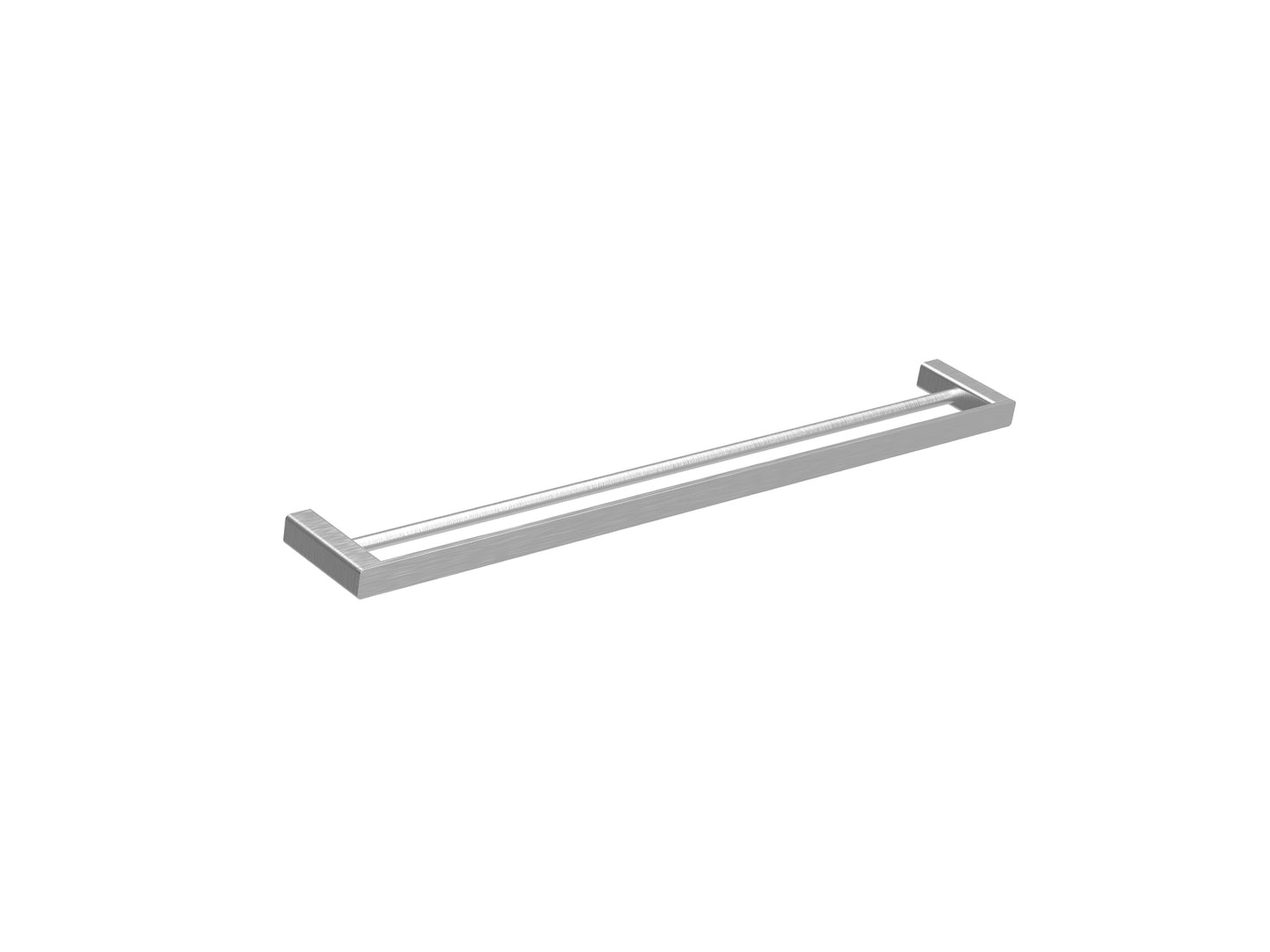 Aspen 600mm Double Towel Rail Brushed Nickel