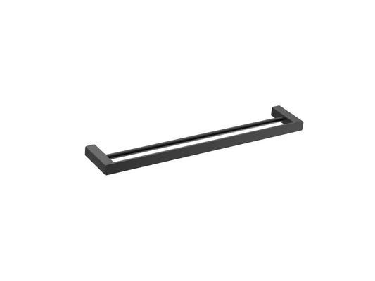 Aspen 600mm Double Towel Rail Matte Black