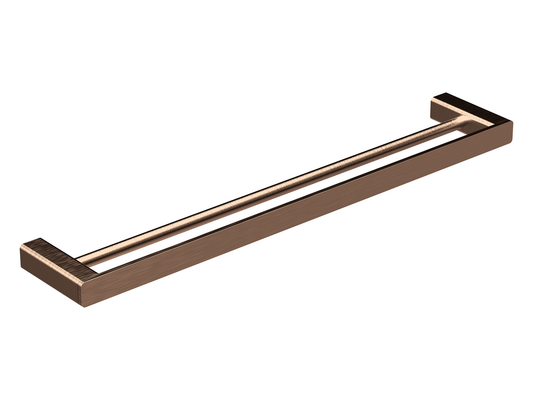 Aspen 600mm Double Towel Rail Brushed Copper