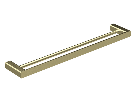 Aspen 600mm Double Towel Rail Brushed Gold
