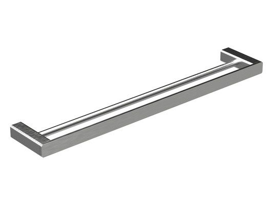 Aspen 600mm Double Towel Rail Brushed Nickel