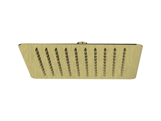 Aspen 250mm Stainless Steel Shower Head Brushed Gold