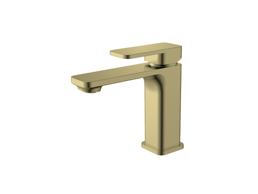 Aspen Basin Mixer Brushed Gold