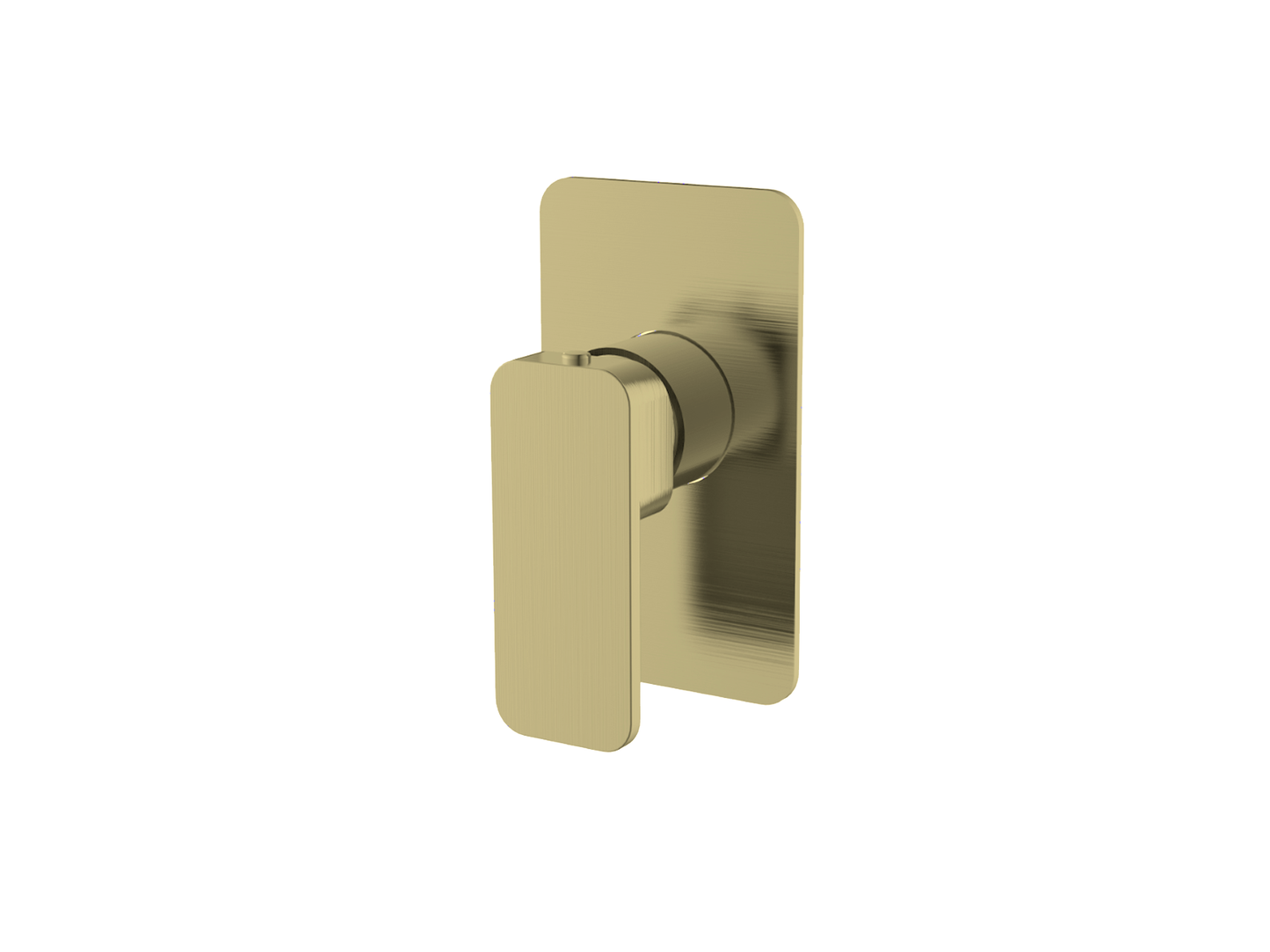 Aspen Wall Shower/Bath Mixer Brushed Gold
