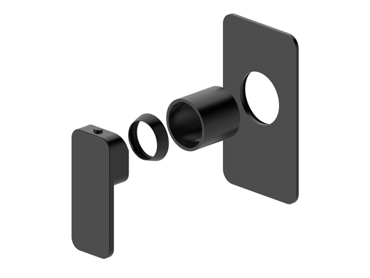 Aspen Wall Shower/Bath Mixer Matte Black