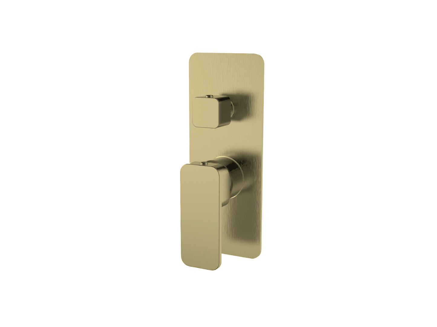 Aspen Wall Diverter Shower/Bath Mixer Brushed Gold
