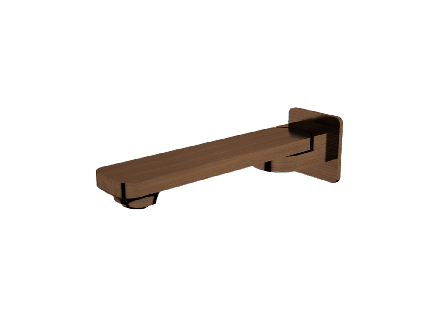 Aspen Swivel Bath Spout Brushed Copper