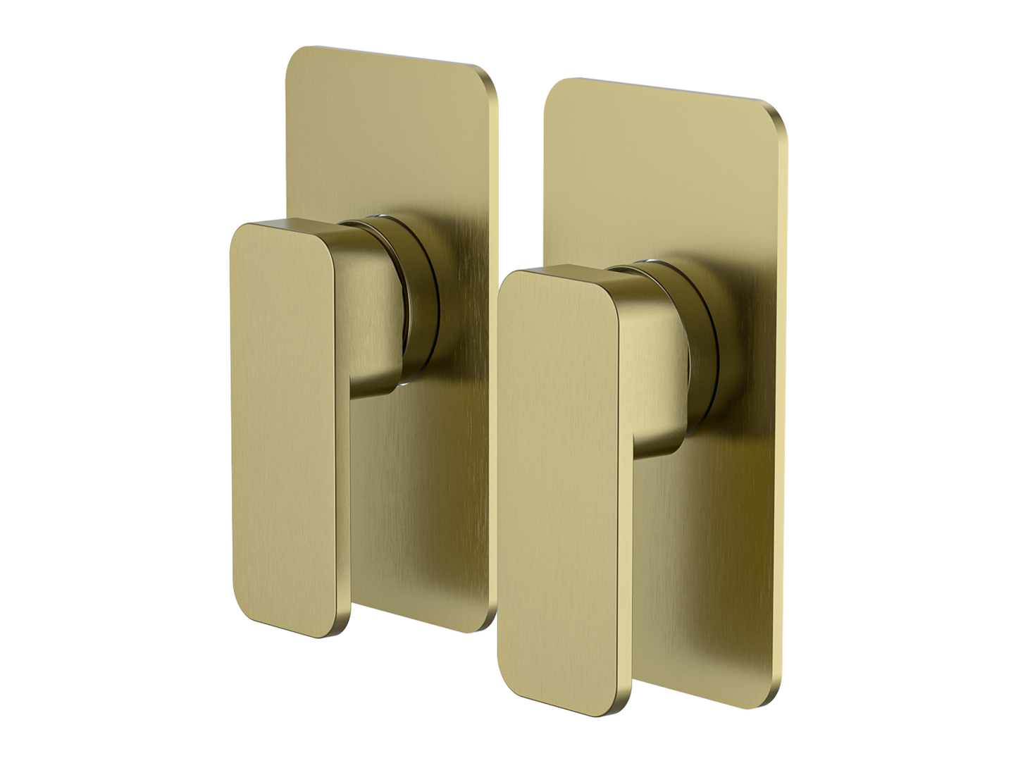 Aspen Twin Shower/Bath Mixer Trim Kit Only Separate Plates