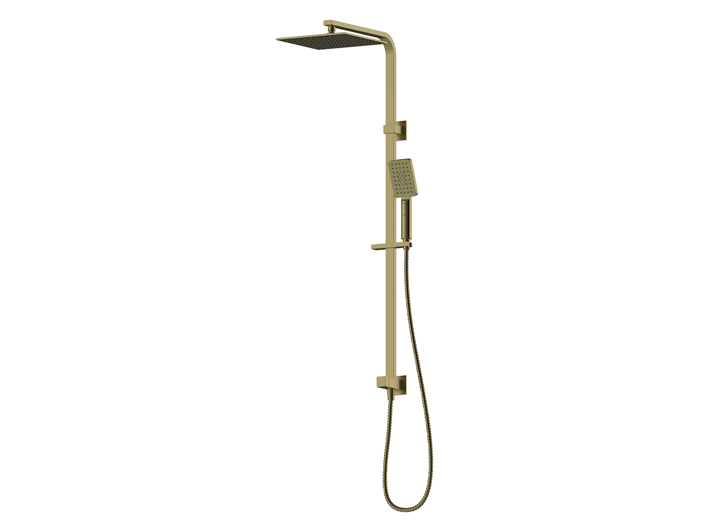 Aspen Twin Shower Rail II Brushed Gold