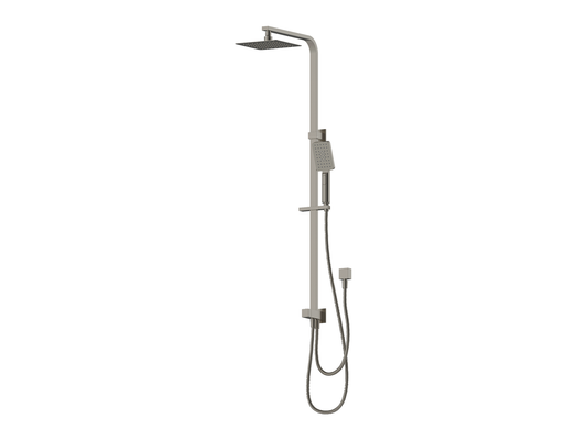 Aspen 2 Hose Twin Shower Rail Brushed Nickel