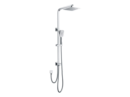 Aspen 2 Hose Twin Shower Rail Chrome