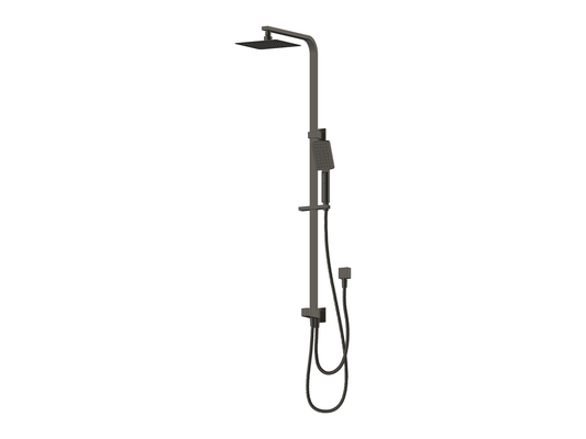 Aspen 2 Hose Twin Shower Rail Gun Metal