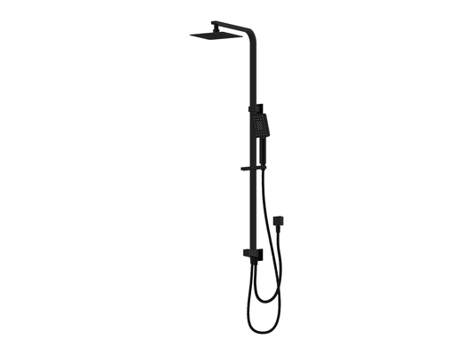 Aspen 2 Hose Twin Shower Rail Matte Black