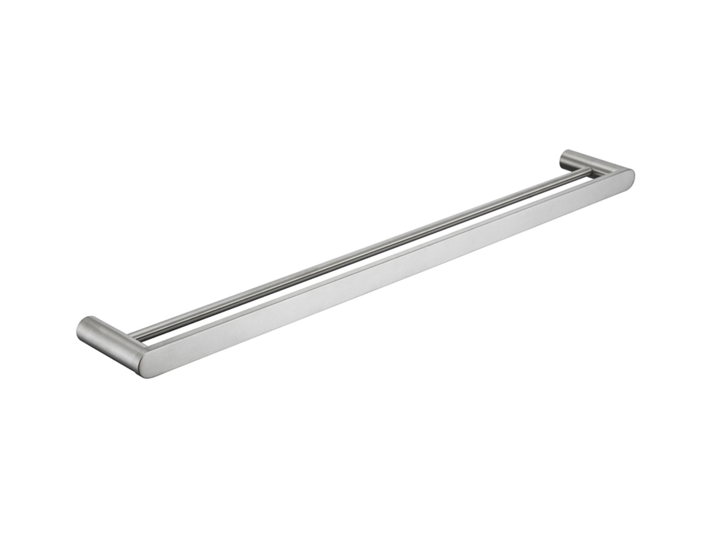 Azalea 800mm Double Towel Rail Brushed Nickel