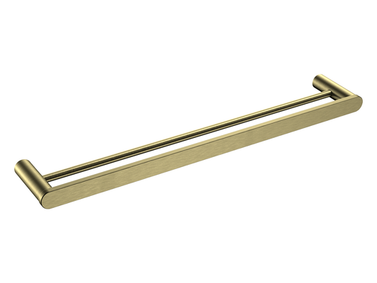Azalea 800mm Double Towel Rail Brushed Gold